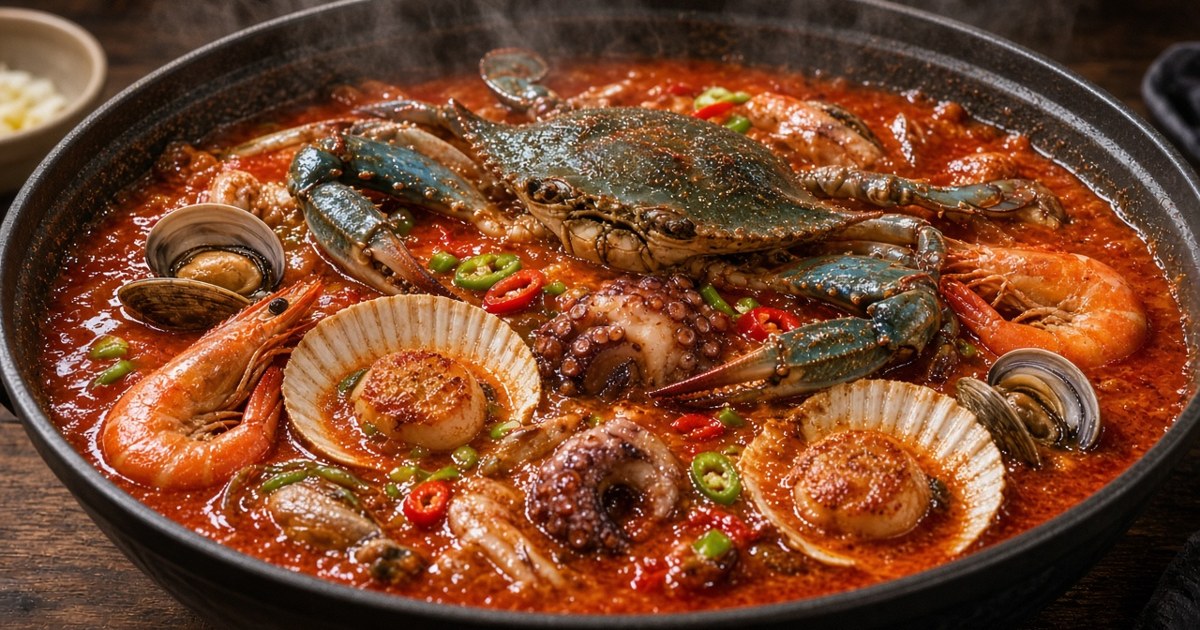 안면도 해물탕 맛집: 백사장항 '백사장수산물 회센터'