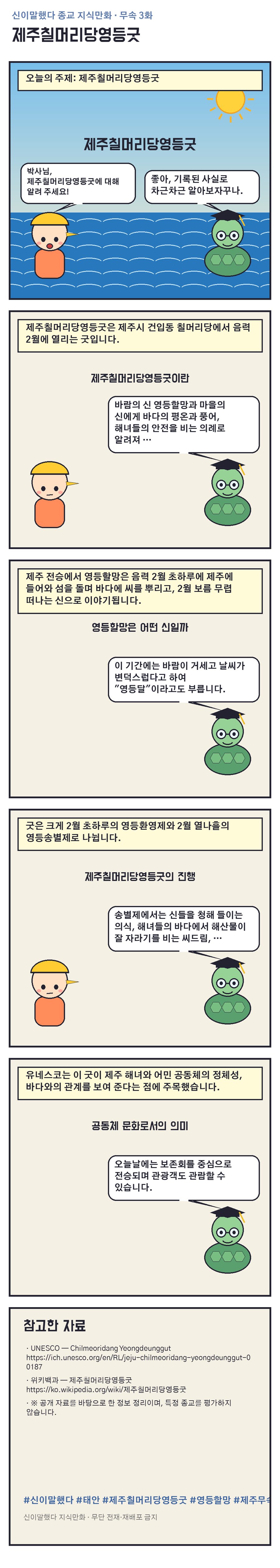 제주칠머리당영등굿 지식만화
