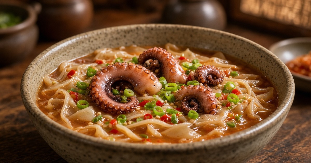 태안 원북면 밀국낙지 노포 '원풍식당'
