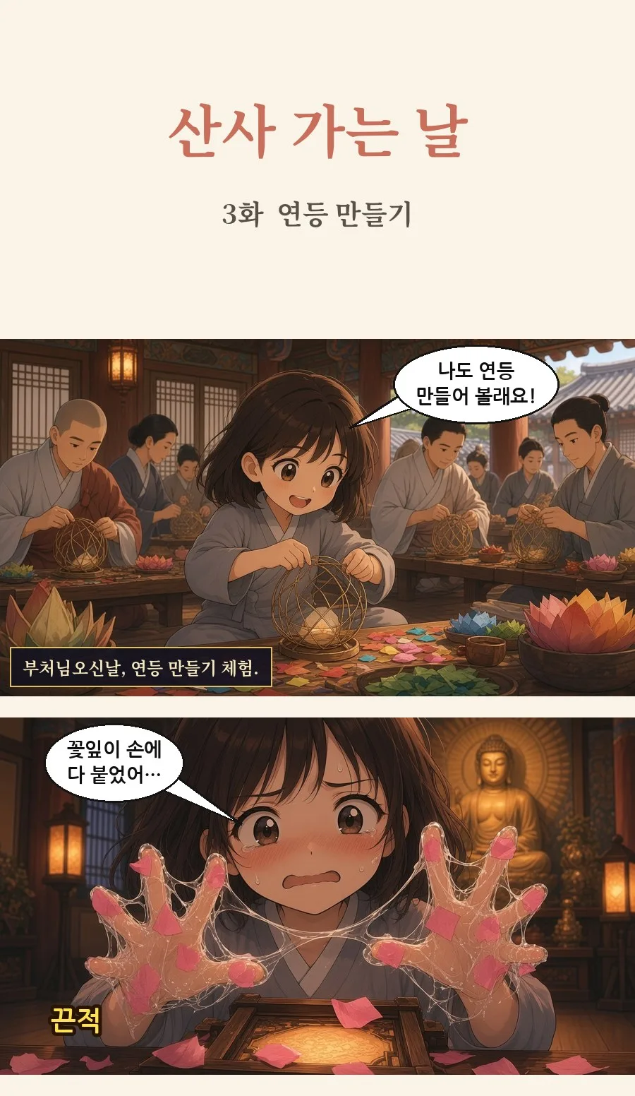 불교 일상툰 3화 1번째 장면