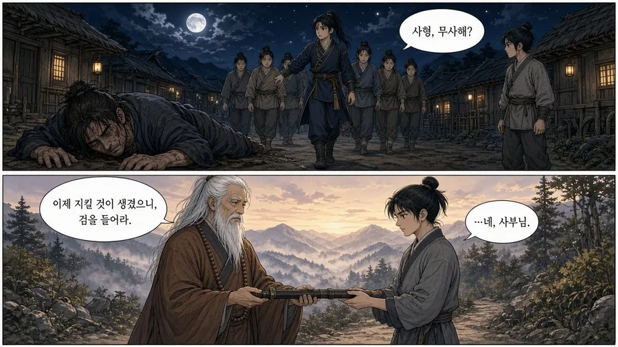 무협 웹툰 「검로(劍路)」 6화 2번째 장면