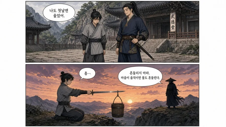 무협 웹툰 「검로(劍路)」 7화 2번째 장면