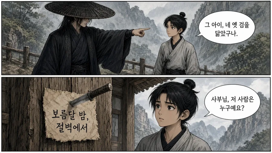 무협 웹툰 「검로(劍路)」 8화 2번째 장면